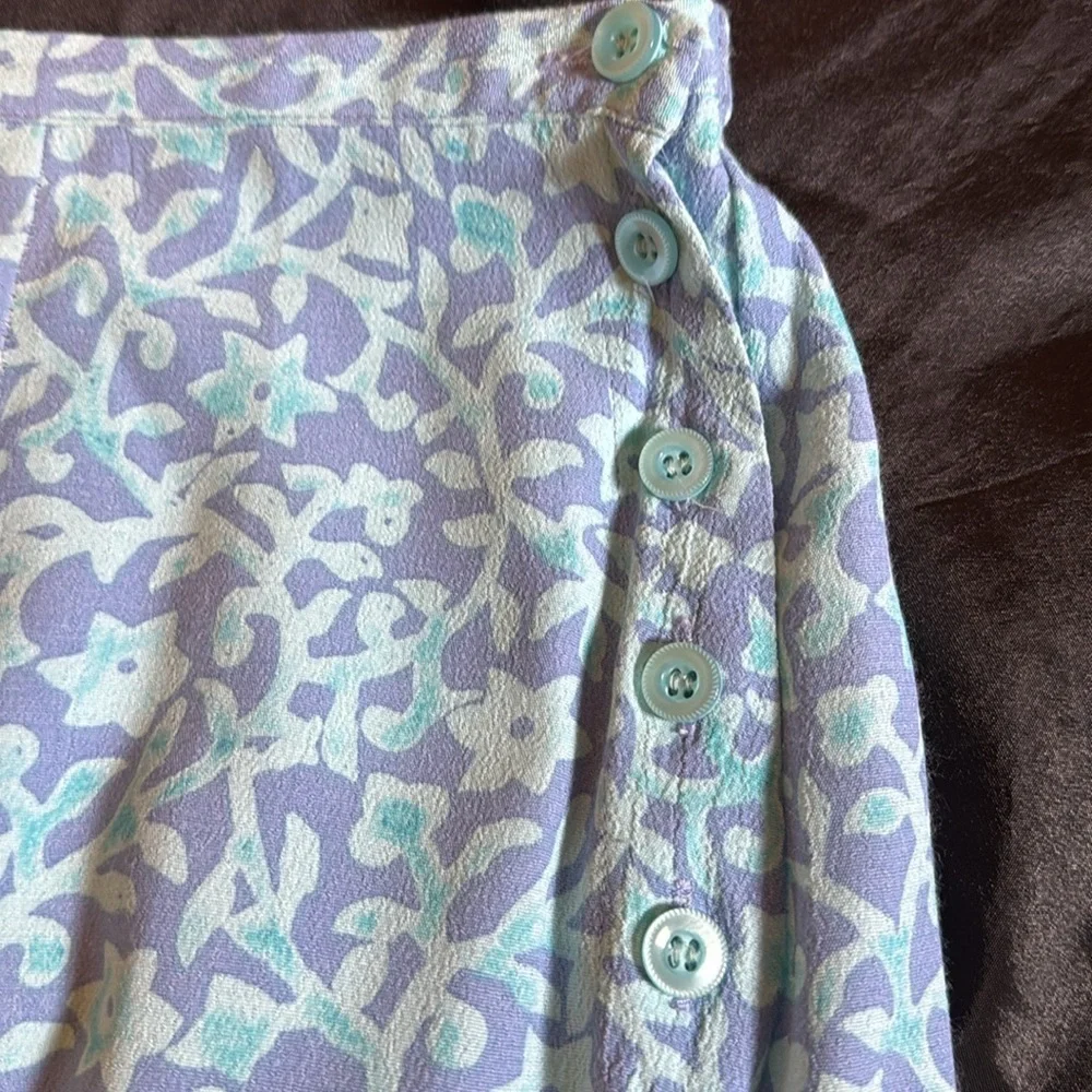 Sigrid Olsen Sport Blue Patterned Top - Picture 2 of 8